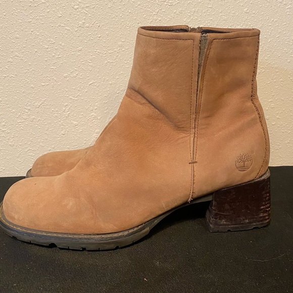 Timberland zip ankle boot tan suede size 10 - Picture 2 of 6